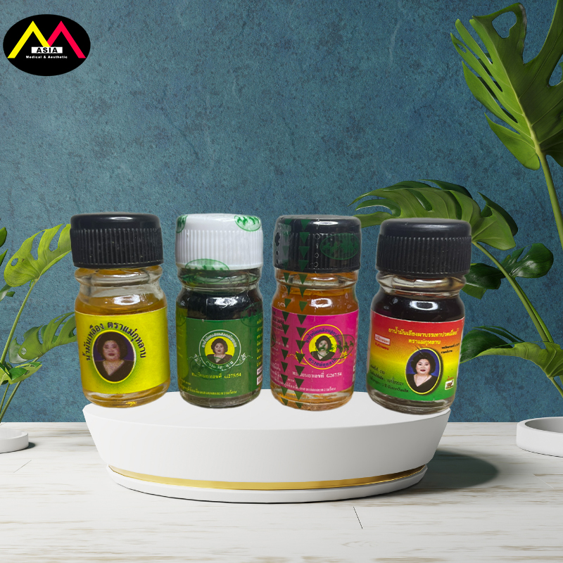 Dầu hít Bà Mập giảm đau đầu nghẹt mũi cảm lạnh giúp tập trung mùi thơm tươi mát thái lan 5ml