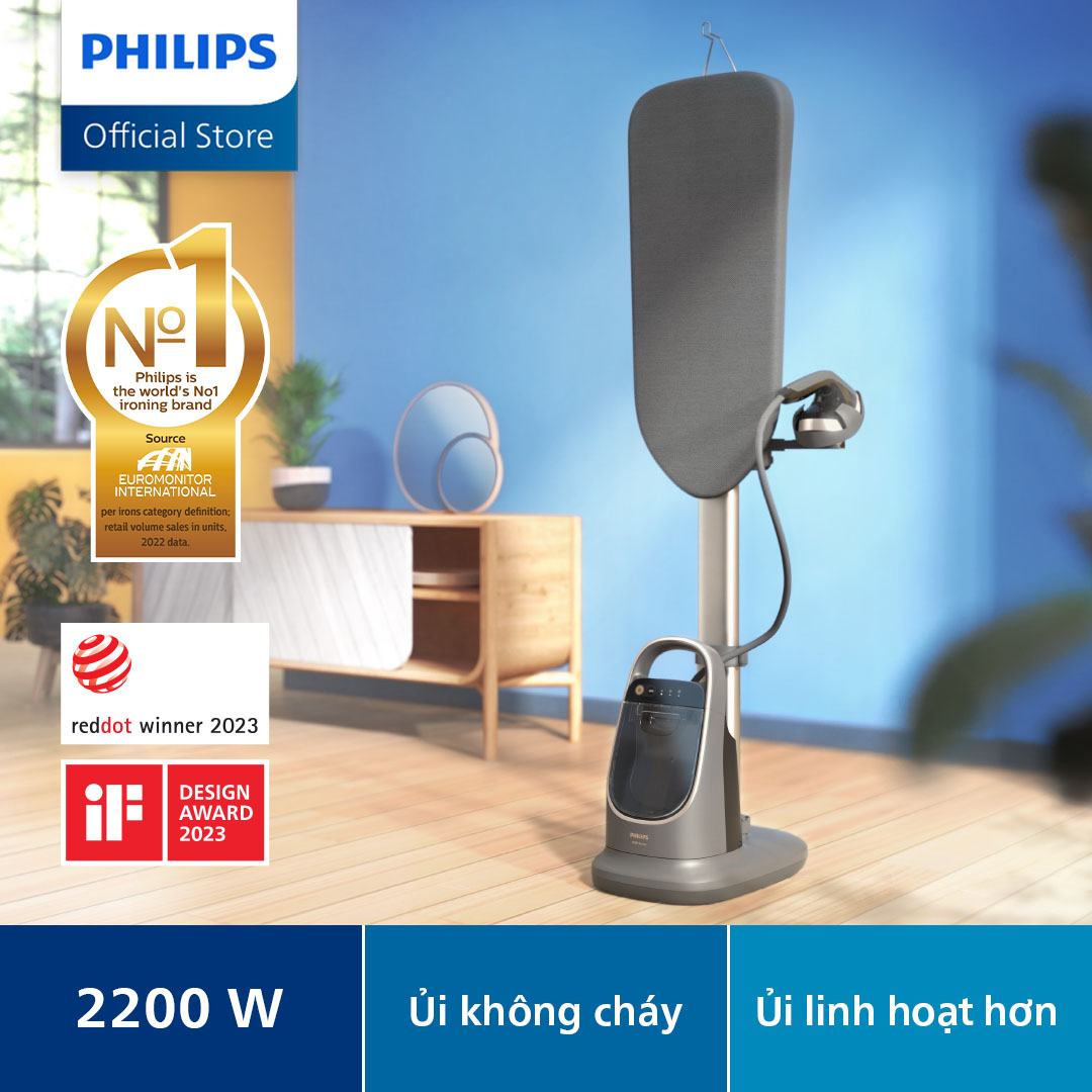Bàn Ủi Đứng Dòng 8500 Series Cao Cấp Đa Năng All-In-One Philips AIS8540/80 - Hàng Phân Phối Chính Hãng