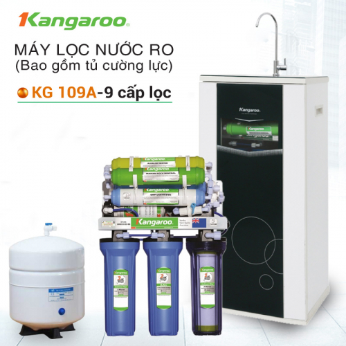 Máy lọc nước RO Kangaroo VTU KG109A 9 lõi chính hãng BH 12 tháng tại nhà -9 lõi lọc đem đến nguồn nước sạch tinh khiết an toàn.Thương hiệu Kangaroo Việt Nam