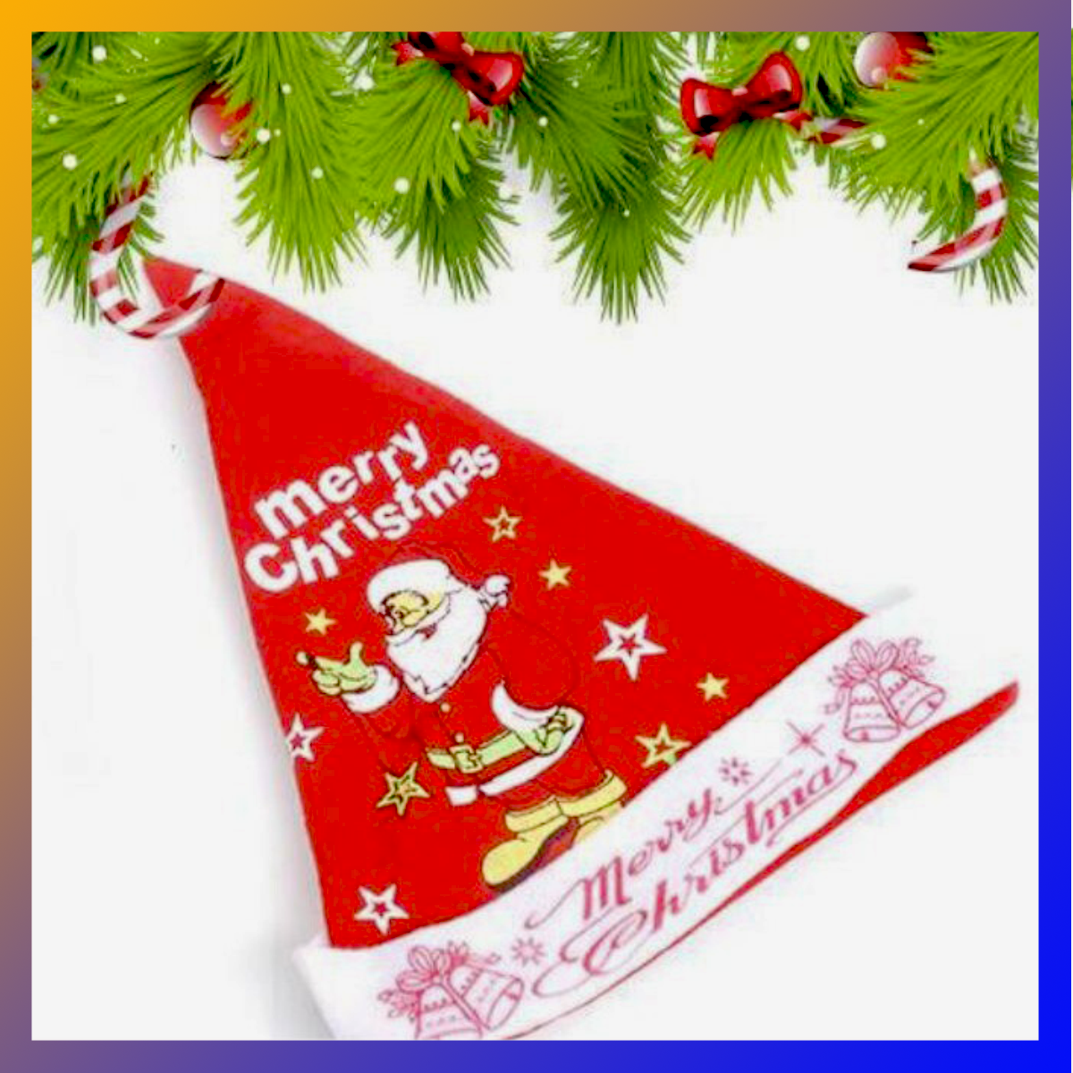 Nón Noel Vải Nỉ - Mũ Ông Già Noel Truyền Thống Loại Tốt