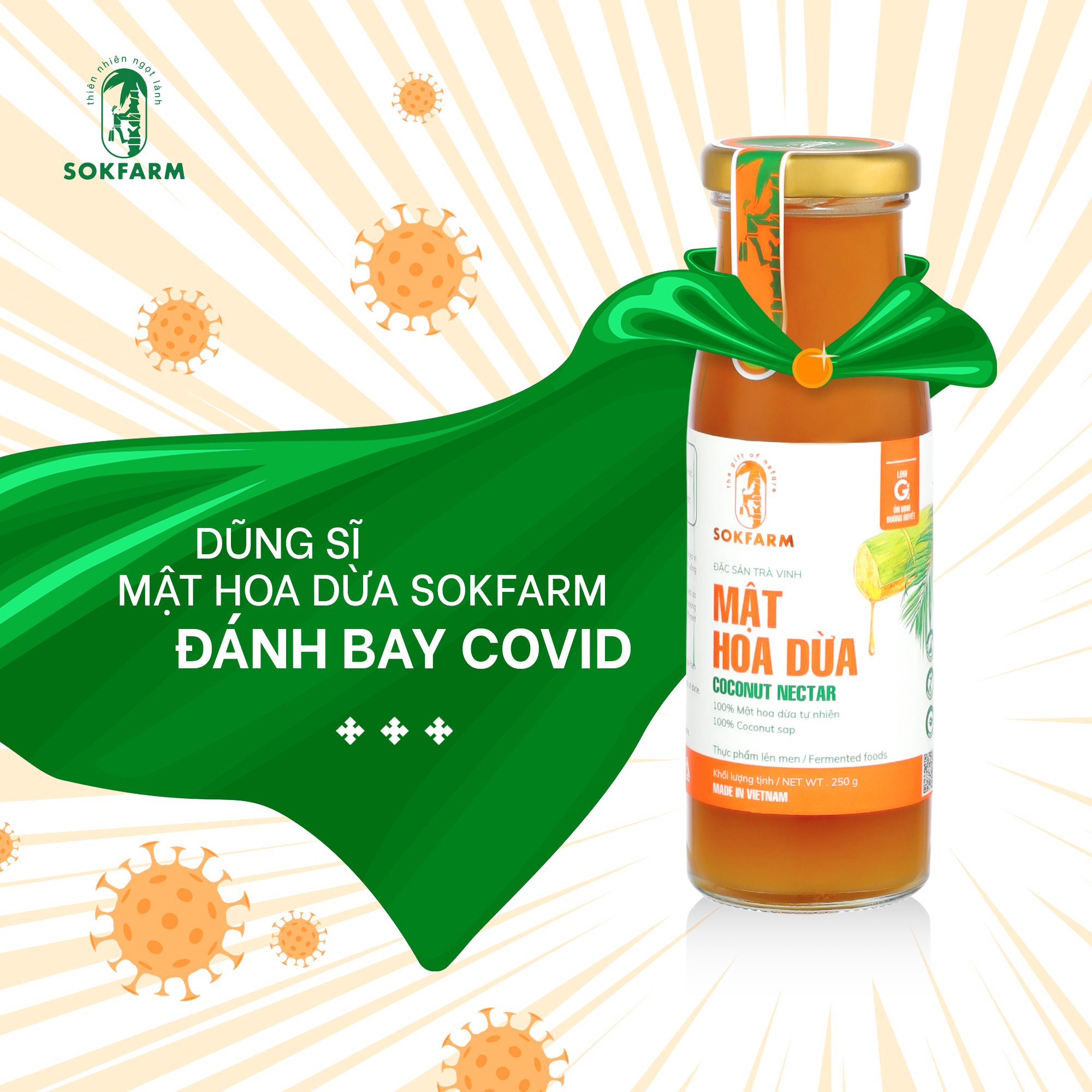 Mật hoa dừa sokfarm 250g