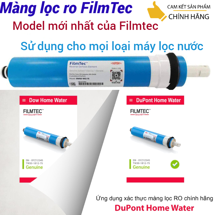 Lõi lọc nước RO - Lõi lọc nước ro FILMTEC - Lõi lọc nước ro sử dụng cho mọi loại máy lọc nước
