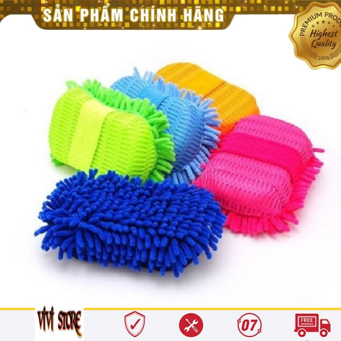 Găng tay rửa xe sợi Microfiber mẫu 2 cho ô tô