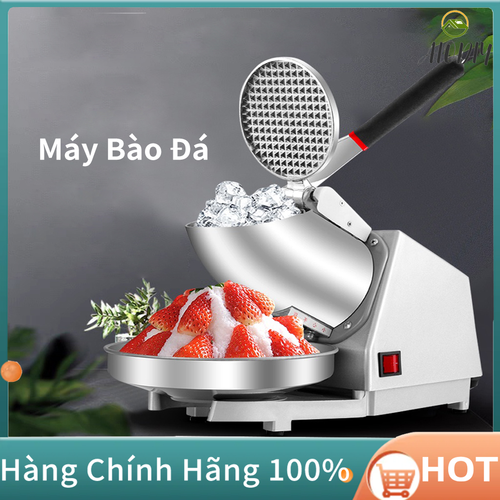 Máy Bào Đá Tuyết 2 Lưỡi Thế Hệ Mới Công suất 300W Xay Nhanh Hơn Mịn Hơn