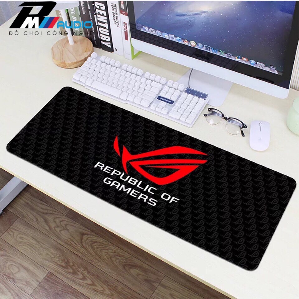 Lót chuột cỡ lớn ✨ pad chuột ✨ (800x300x2mm)chống nước, chống bụi, di chuột êm-BMVAUDIO