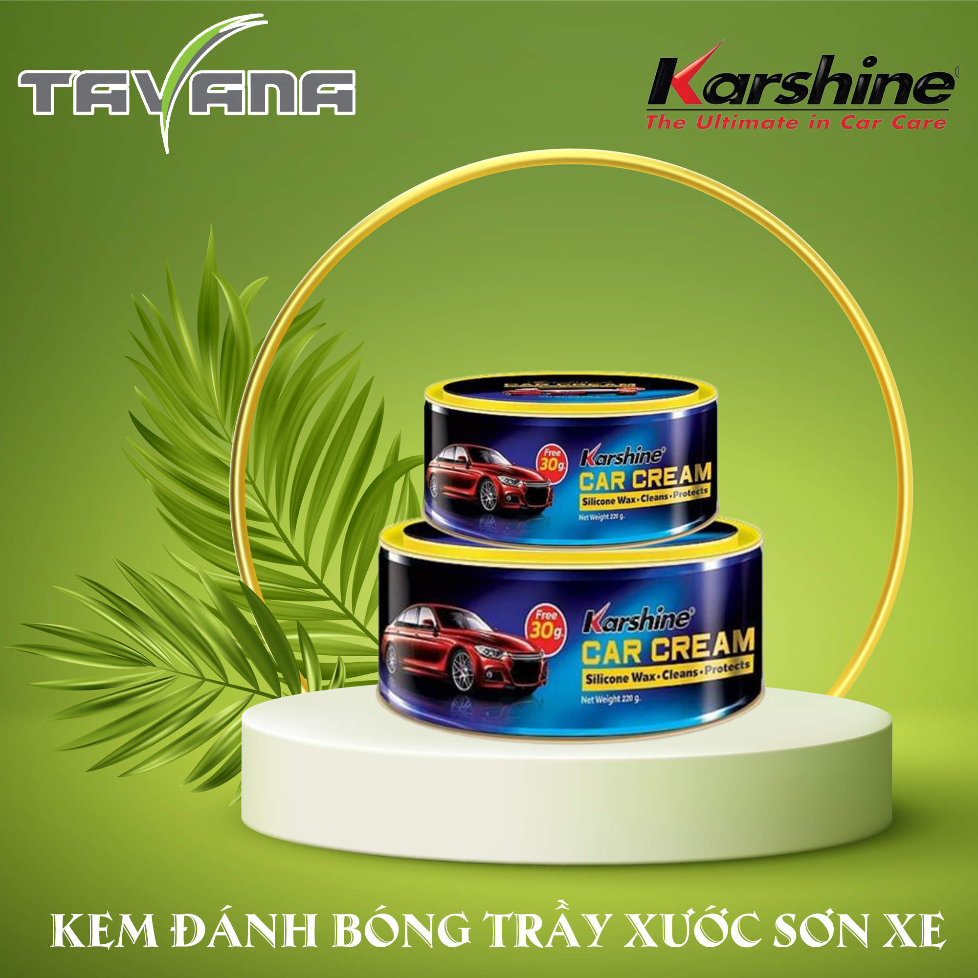 Kem đánh bóng sơn xe ô tô Nanolight Karshine 250g