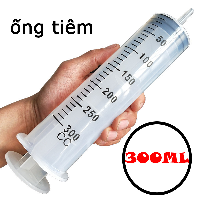 Ống tiêm 300ml-xi lanh nhựa - bơm tiêm nhựa-ống tiêm dung lượng lớn cho ăn và uống nước cho thú cưng
