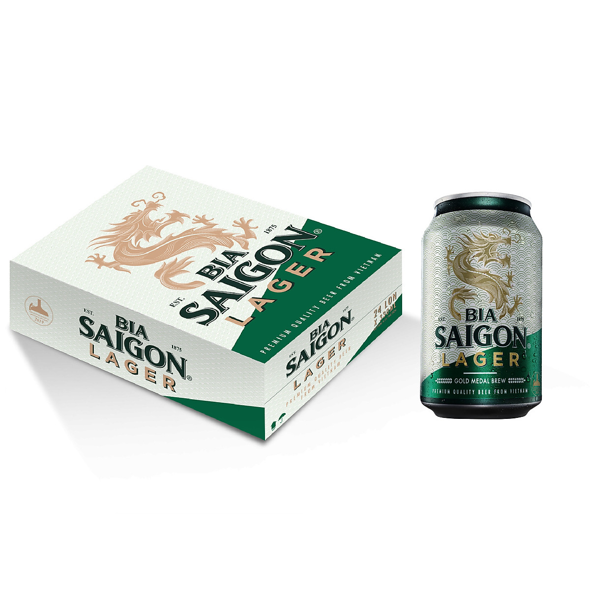 Thùng bia Sài gòn Lager 330ml/24 lon | Lazada.vn