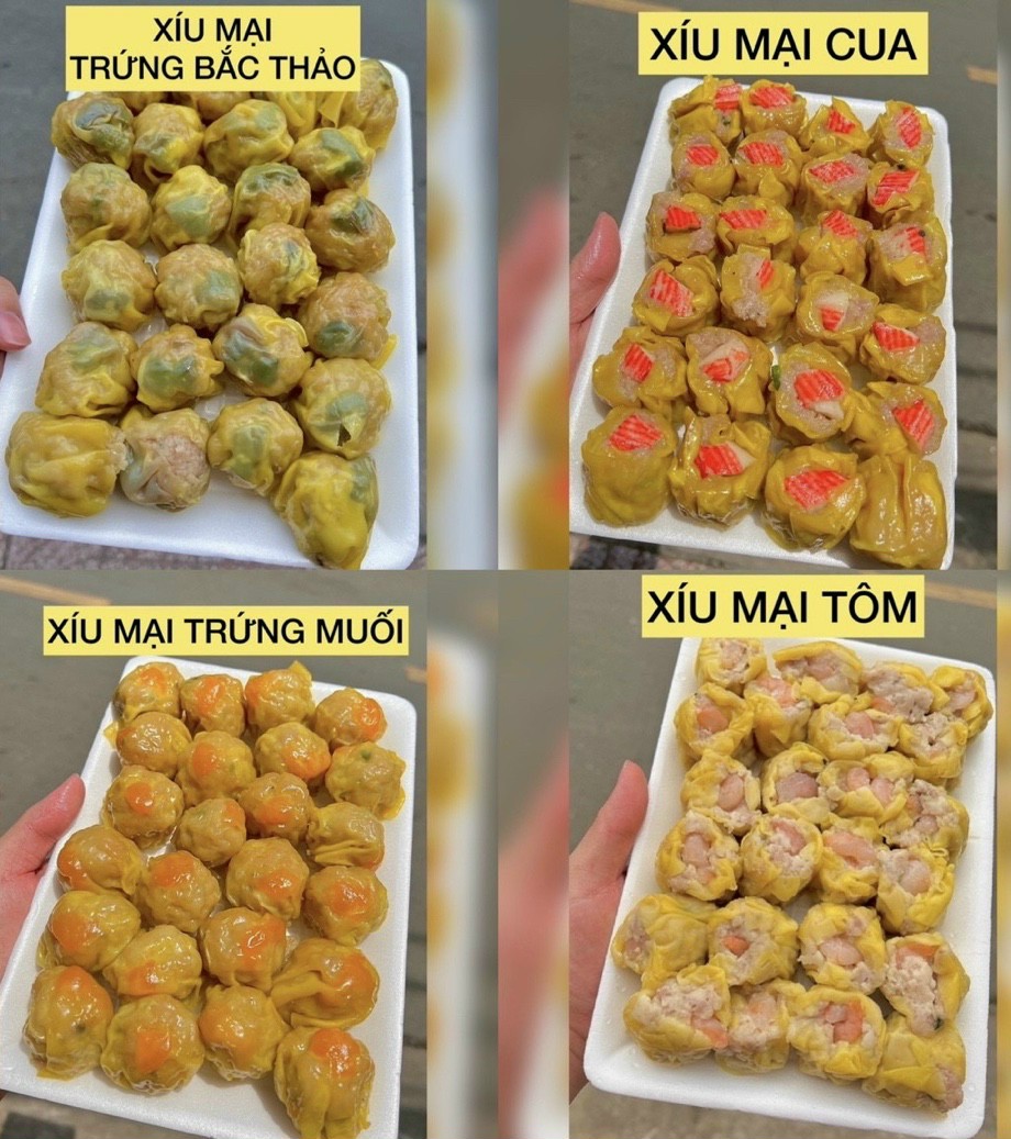 Xíu mại khô các loai,dimsum chuẩn vị người hoa - 1 khay 24 viên 900gam