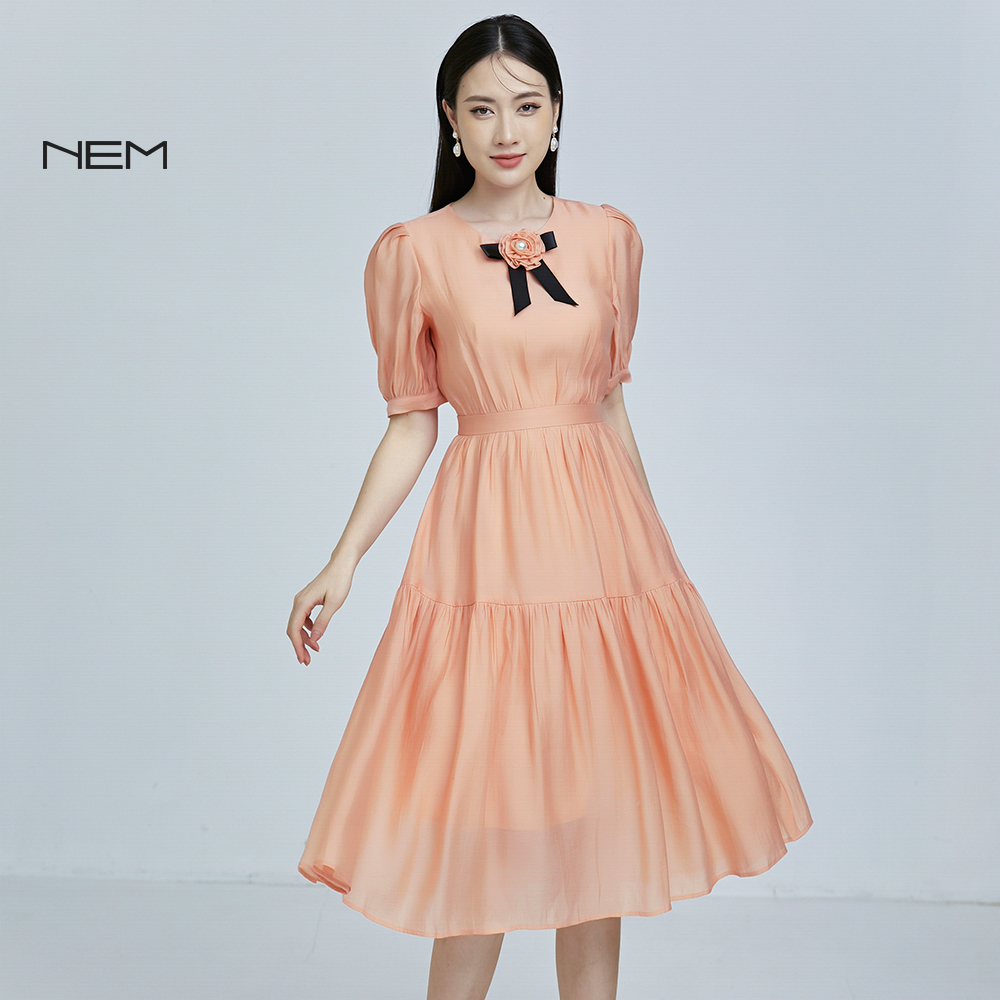 Đầm công sở NEM Fashion tay ngắn D40142 - MixASale