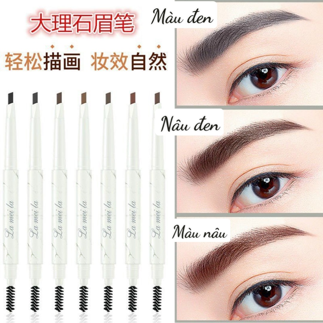 [HCM]Chì Kẻ Chân Mày 2 Đầu Vân Đá Lameila Hàng Nội Địa Trung Siêu Tiện Lợi (Lẻ 1 Cây)