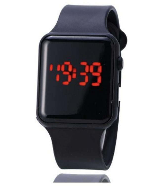 Đồng hồ Led dạng táo (Đen)