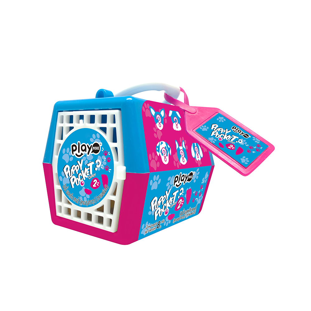 Kẹo đồ chơi lồng cún cảnh cho bé Playmore Thái lan 10g