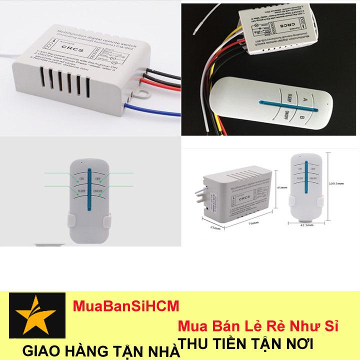 Bộ 2 sản phẩm công tắc điều khiển từ xa 1 kênh và công tắc điều khiển từ xa 2 kênh TOPHA TP 6639