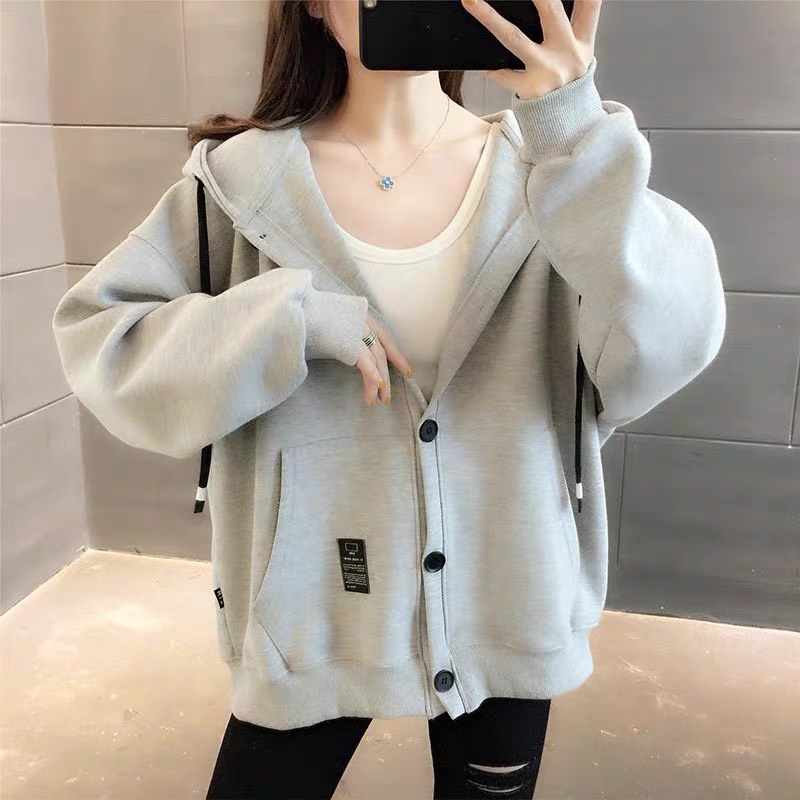 Áo khoác nỉ nữ thiết kế cực đẹp 1 hàng nút xinh sắn phong cách hàng mới của đam mê fashion