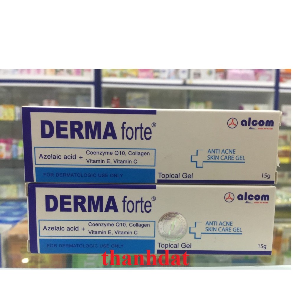 dermafot ngừa mụn , sạch thâm tube 15gr derma forte
