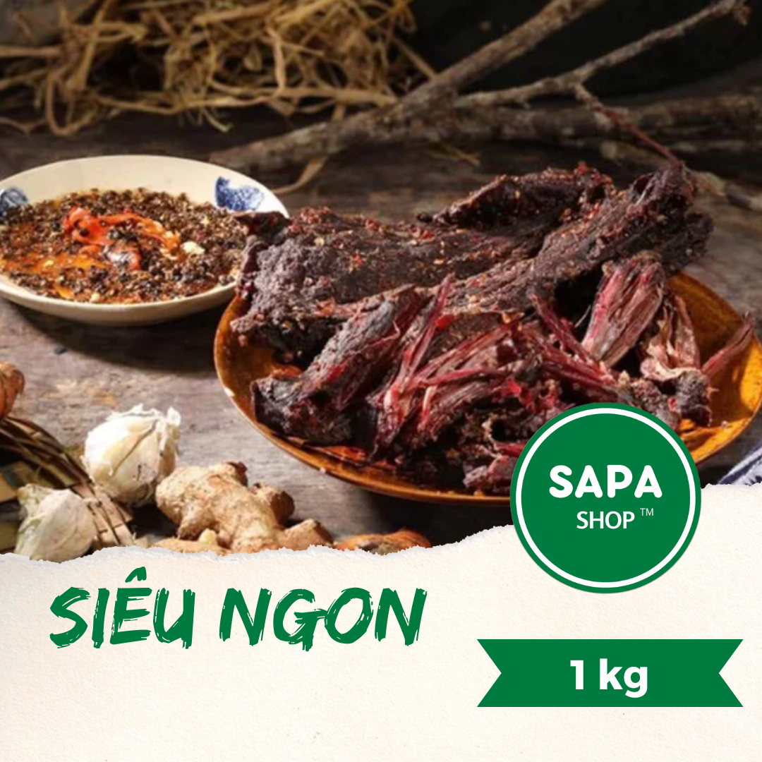 Trâu gác bếp tây bắc. 1kg. siêu thơm ngon. sapa tv food