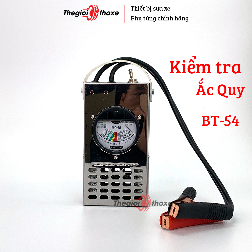 Đồng hồ kiểm tra dung lượng ắc quy BT 54B (10-150AH) , Thiết bị kiểm tra ắc quy kèm đồng hồ đo BT-54  | Thế Giới Thợ Xe