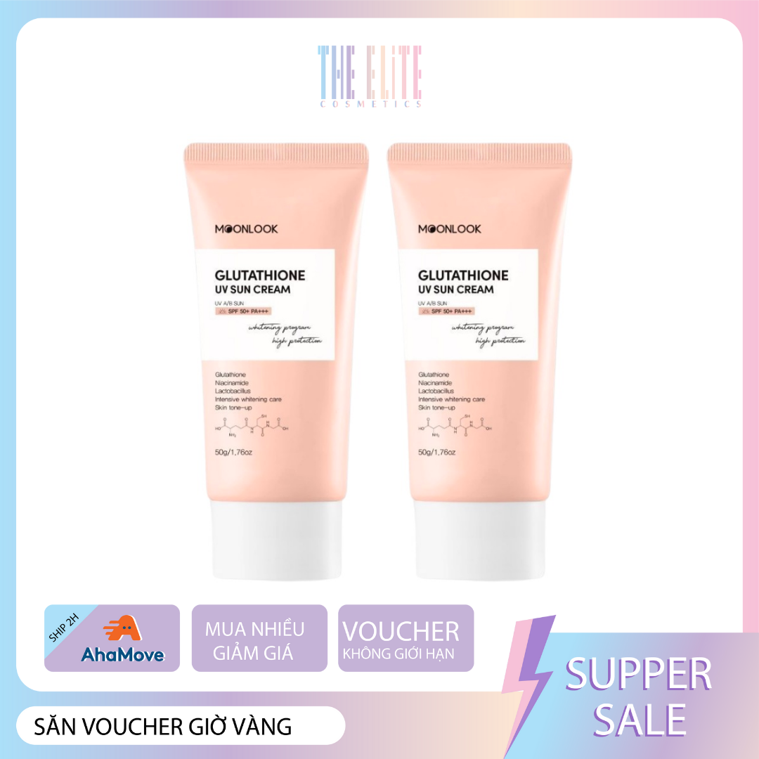 Kem Chống Nắng Dưỡng Trắng Da MoonLook Glutathione UV Sun Cream