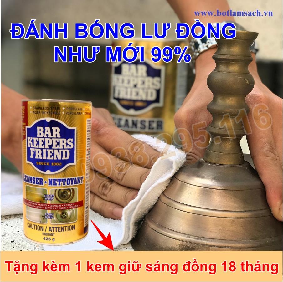 Bột đánh bóng lư đồng BKF - 425g - Made in USA | Đánh bóng lư đồng như mới - Dễ dàng tại nhà - An toàn da tay