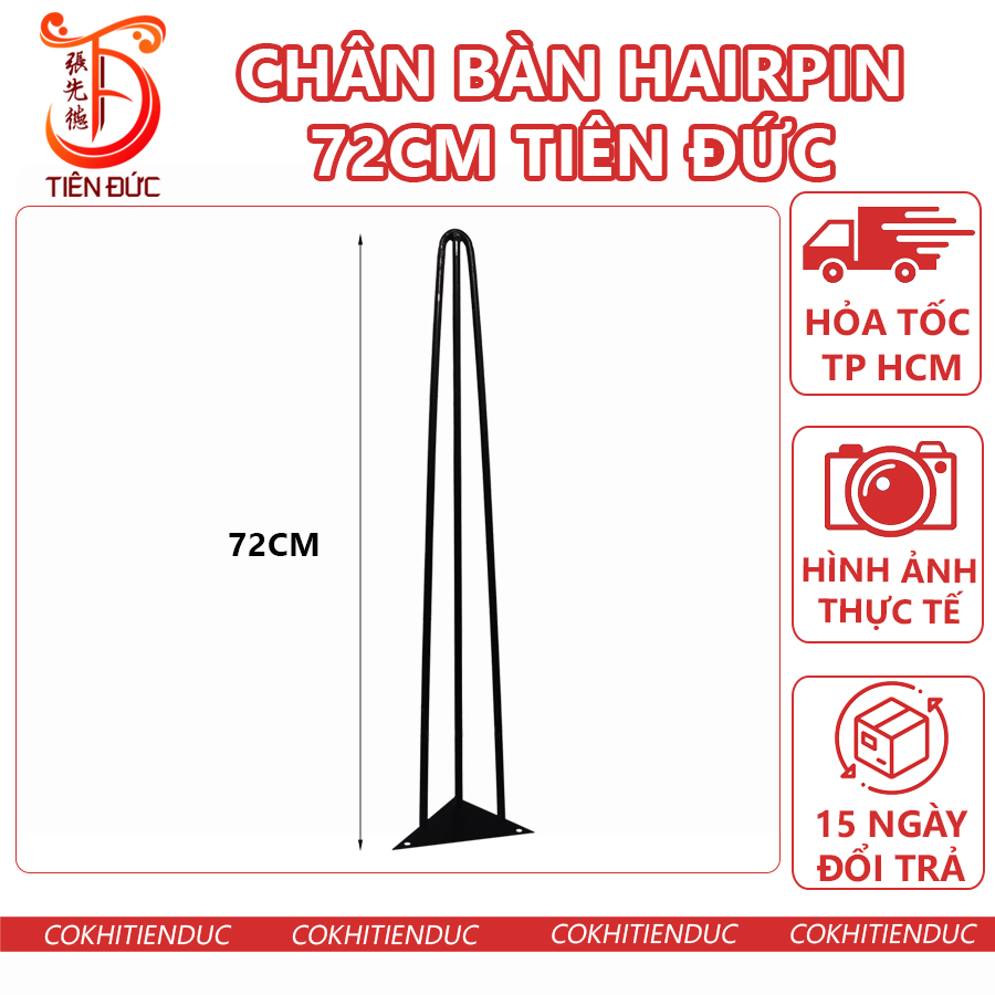 Chân bàn sắt hairpin 72cm chan ban bằng săt hair pin nam phát 72 cm