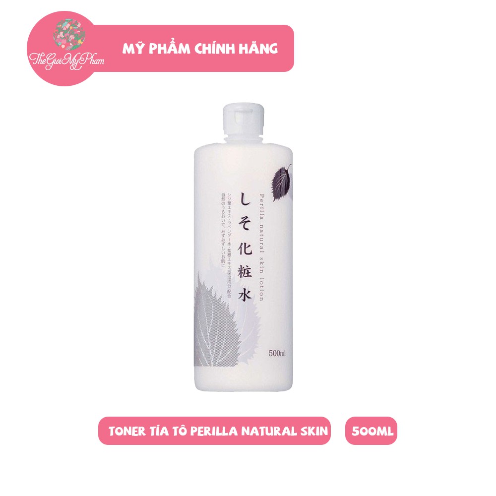 Nước Hoa Hồng Tía Tô Perilla Natural Skin Lotion 500ml Tía Tô (Tím) Nội Địa Nhật Bản
