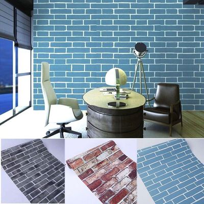 5 Mét Giấy Dán Tường Giả Gạch Có Keo Sẵn Khổ Rộng 45Cm Giấy Dán Tường Giả Gạch Nâu Giấy Dán Tường Giả Gạch 3D Giấy Dán Tường Giả Gạch Nhiều Màu Giấy Decal Dán Tường Hình Viên Gạch 3D - Haxu Shop