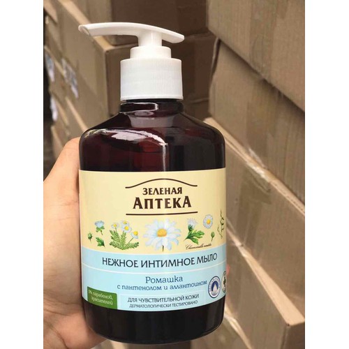 Dung Dịch Vệ Sinh Phụ Nữ Dạng Gel Apteka Green Pharmacy Hoa Cúc 370ml