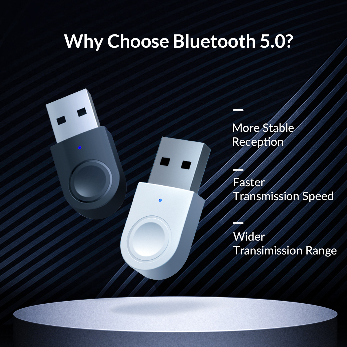 Thiết bị kết nối Bluetooth 5.0 qua USB Orico BTA-608