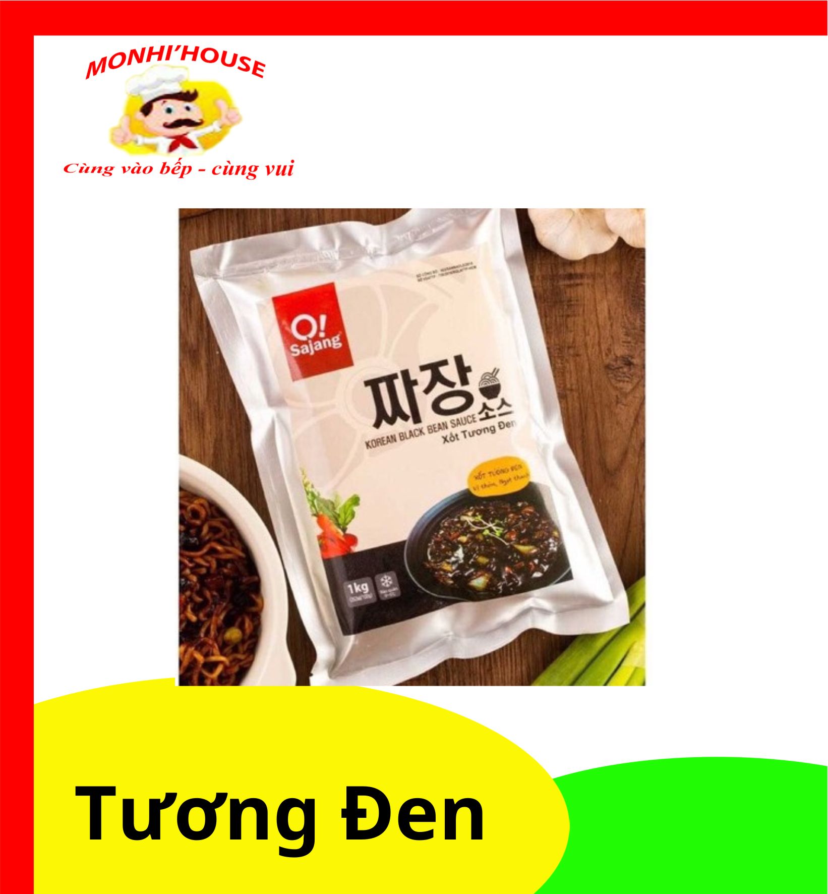 Gói 1kg Xốt tương đen Osajang Hàn Quốc