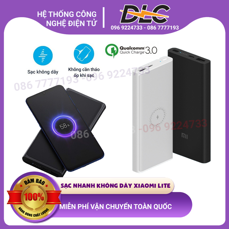 [HCM]Sạc dự phòng 10000mAh Tích hợp sạc nhanh không dây Xiaomi lite - Phiên bản 2019 - Thế Giới Công Nghệ TTE