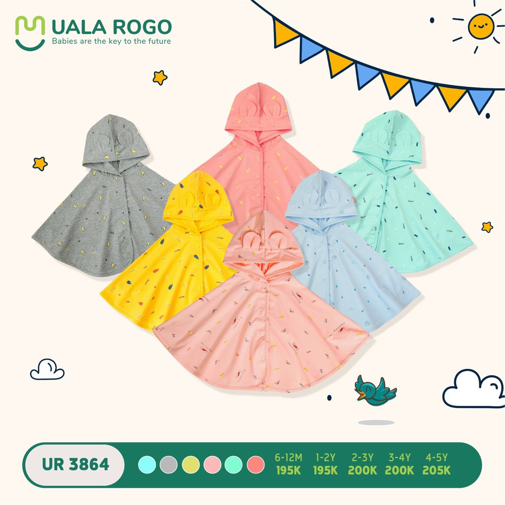 Ur3864. áo choàng cánh dơi uala rogo