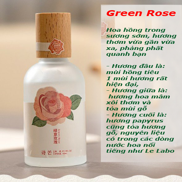 Nước Hoa Body Mist Nắp Gỗ Mẫu Mới 50ML