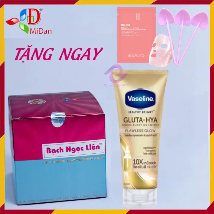 Kem Bạch Ngọc Liên Body - Combo 2 Bạch Ngọc Liên và Vaseline ngày