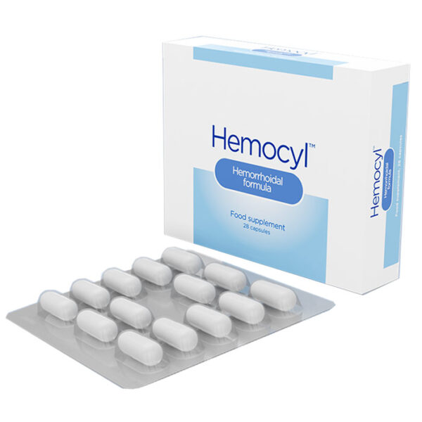 Hemocyl hỗ trợ giảm triệu chứng: đau rát, ngứa, chảy máu khi đi ngoài do trĩ  ( Hộp 2 vỉ x 14 viên )