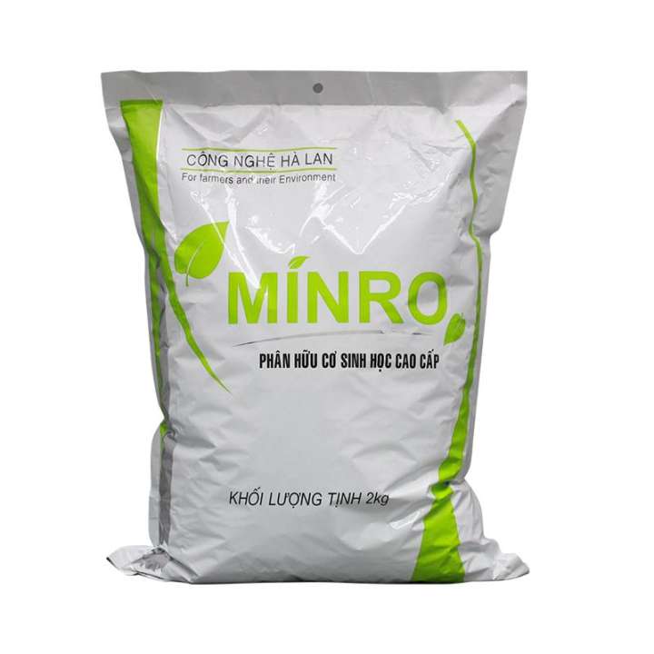 Phân hữu cơ sinh học minro dạng viên nở gói 2kg