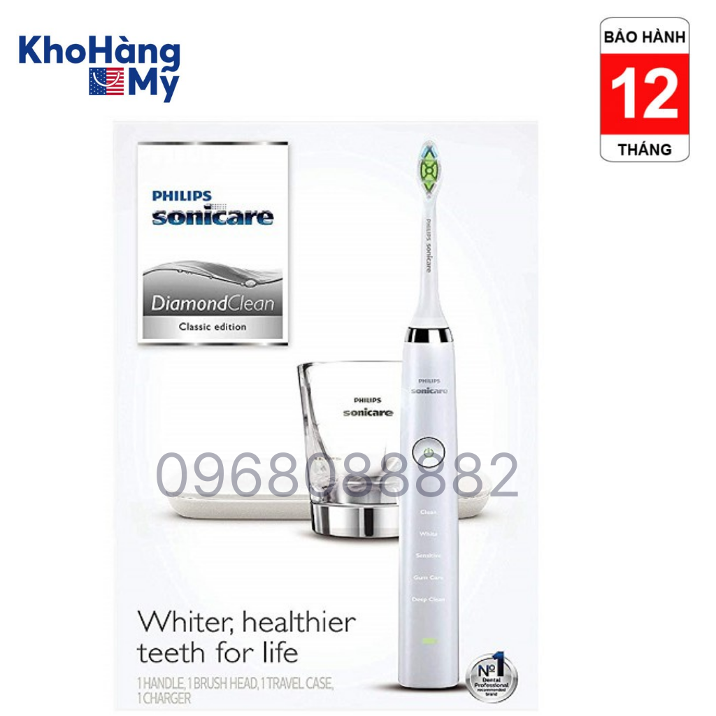 [Trả góp 0%]Bàn chải đánh răng điện cao cấp Philips Sonicare Diamond Clean