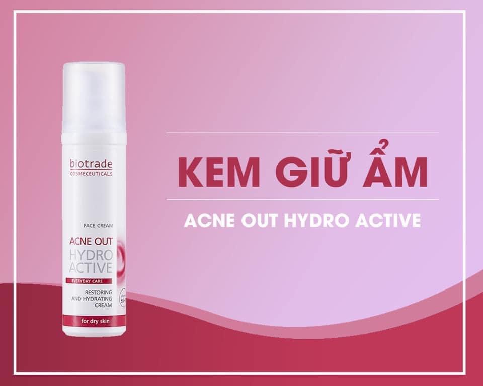 [FREESHIP - CHÍNH HÃNG] KEM DƯỠNG ẨM TRỊ MỤN BIOTRADE ACNE OUT HYDRO ACTIVE CREAM