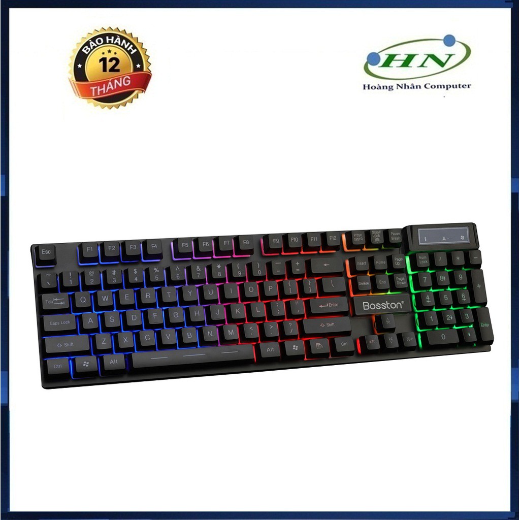 Bàn phím game bosston g803 led đa màu