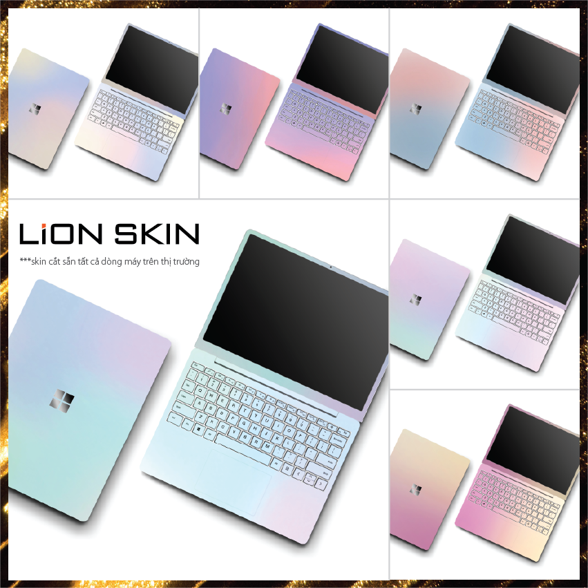 Decal Dán Laptop Mẫu Chuyển Sắc - Decal Laptop Cắt Theo Máy Cho Các Dòng Laptop