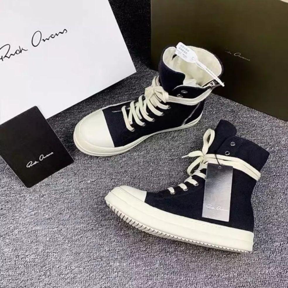 [xả hàng]giầy cao cổ rickowennnnn đế thơm hàng nhập ngửi chỉ muốn gặm luôn cả giầy đây.