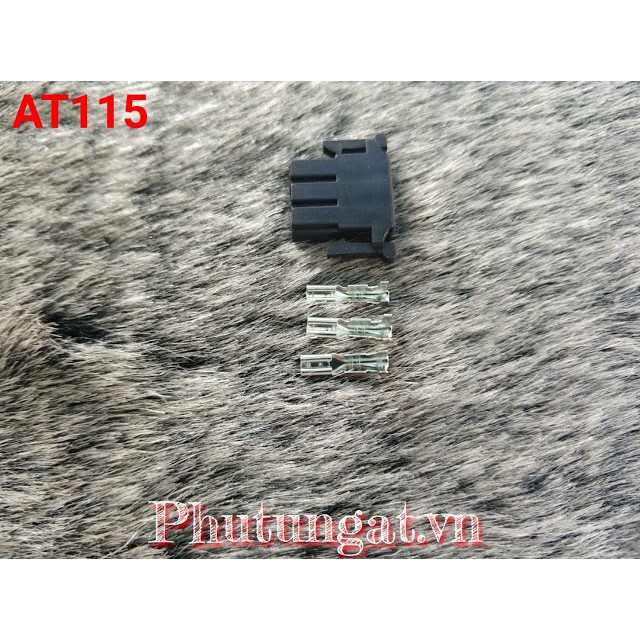 Bộ giắc đen công tắc xinhan, pha cos 3p 2.2 - at115