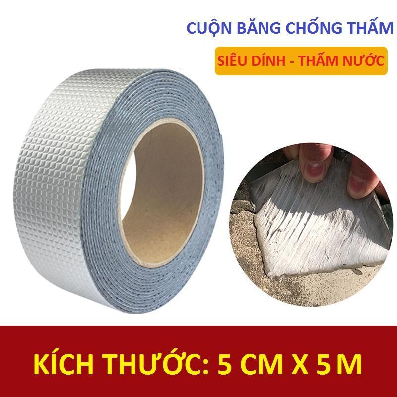 [CUỘN 5cm] BĂNG KEO CƯỜNG LỰC SIÊU DÍNH CHỐNG THẤM CHỐNG ẨM MỐC DỘT NHÀ - DÍNH SIÊU CHẮC TRÊN MỌI CHẤT LIỆU - KEO VÁ TƯỜNG TRẦN NHÀ XÔ CHẬU ... CỰC TỐT TIẾT KIỆM CHI PHÍ