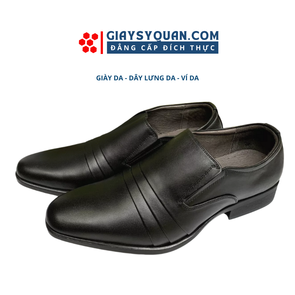 Giày Da Nam Công Sở ASECO32 - Chất Liệu Da Bò Thật 100% Cao Cấp Thiết Kế Ôm Chân, Mũi Nhọn - Mã 155