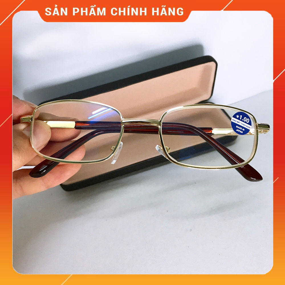 Kính lão thị viễn thị trung niên nam nữ sẵn độ loại I mắt có chống UV có khăn có bao đựng xịn hàng chuẩn mắt cực sáng và rõ