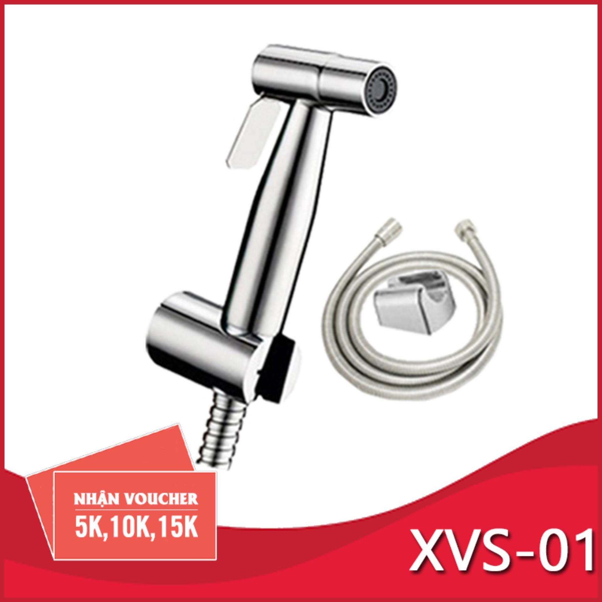 Vòi xịt vệ sinh inox XVS 01 - Vòi xịt bồn cầu inox SUS 304 cao cấp