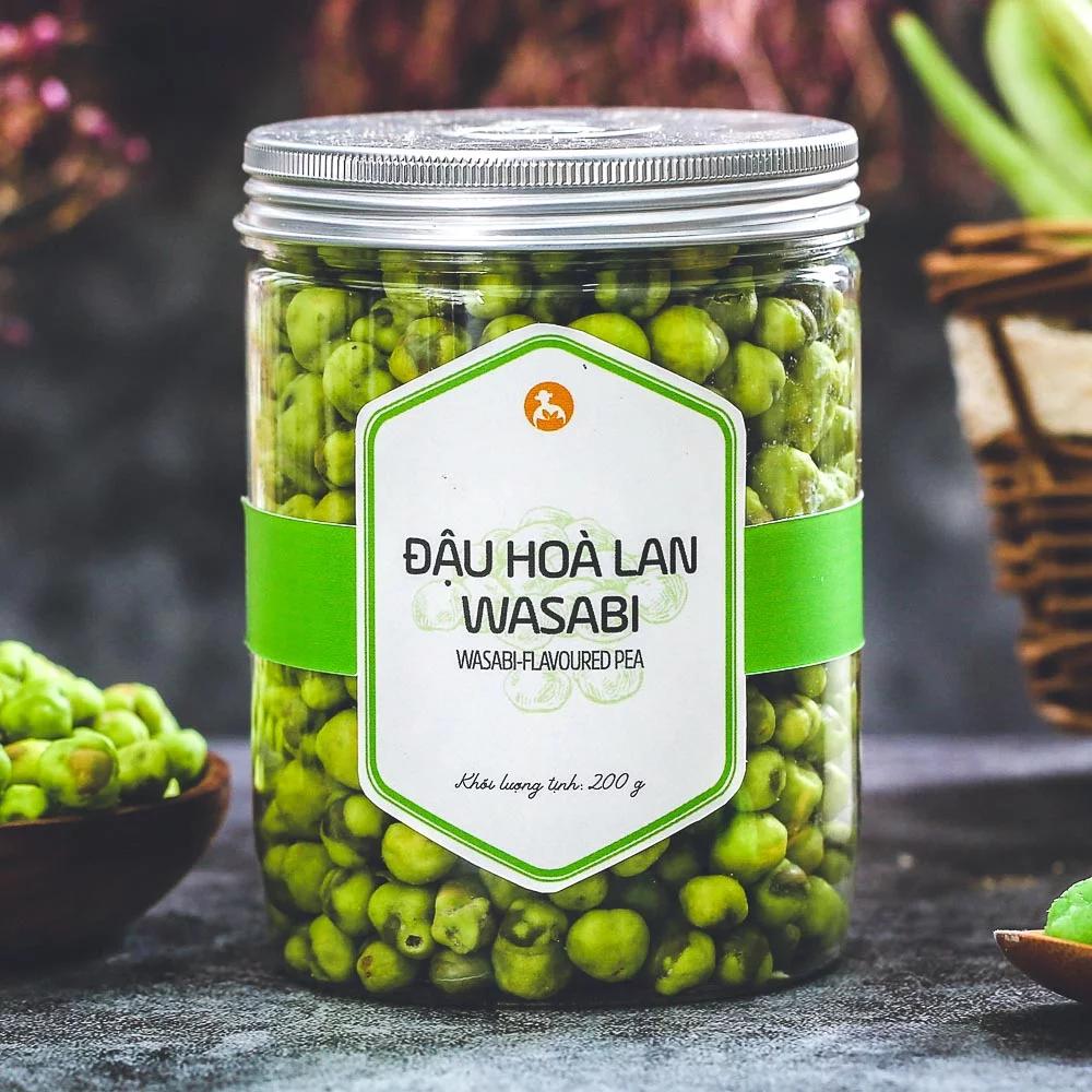 Đậu hoà lan wasabi L'ANGFARM - Đặc sản Đà Lạt 200g/hũ, mẫu nắp nhôm