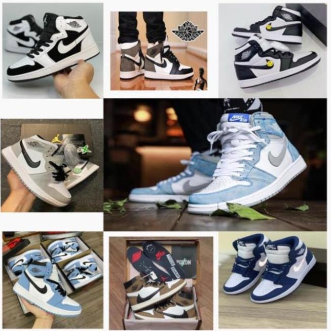 Giày thể thao/Giày Sneaker JD1 cổ cao cao cấp Full size nam nữ ảnh chi tiết