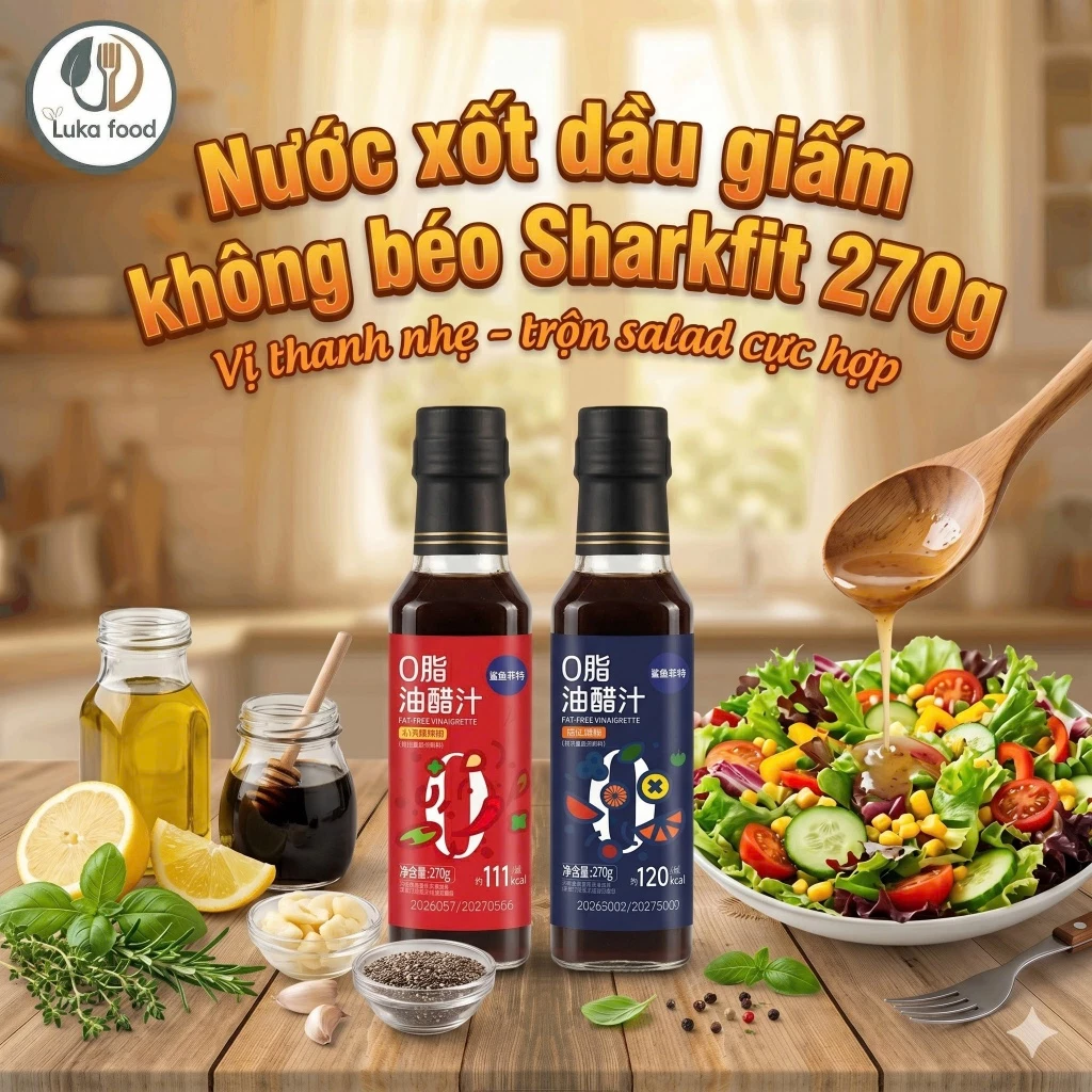 Nước Sốt Dầu Giấm Baijiaxian Không Calo 280g Nước Sốt Trộn Salad