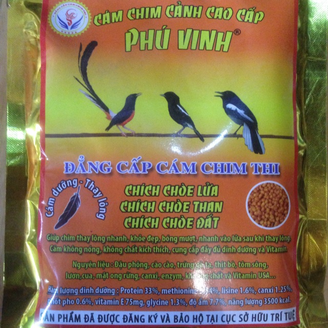 Cám dưỡng Phú Vinh dành cho chim chích choè
